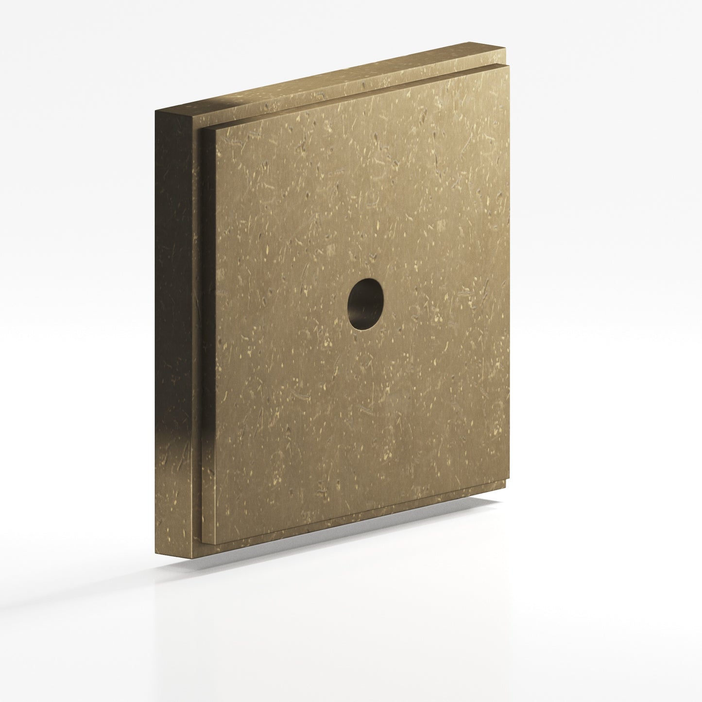 Colonial Bronze Square Stepped Edge Back Plate