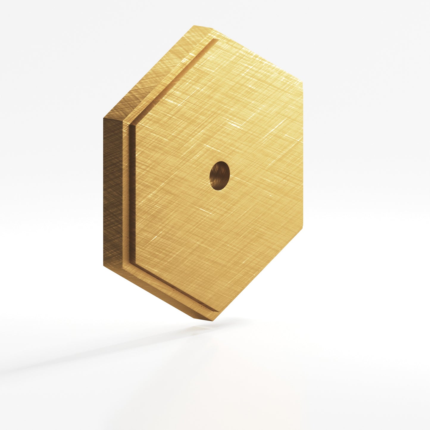 Colonial Bronze Hex Stepped Edge Back Plate