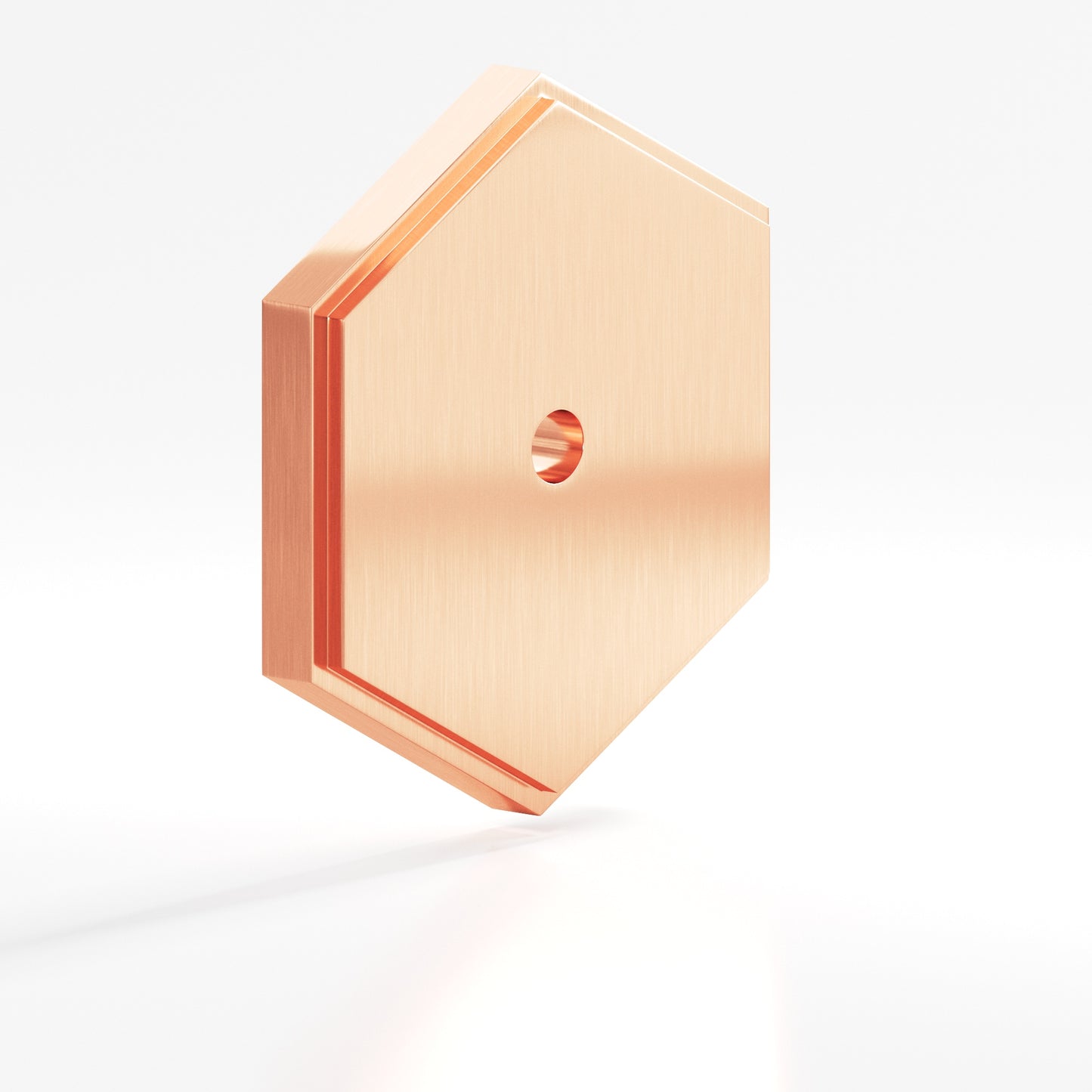 Colonial Bronze Hex Stepped Edge Back Plate