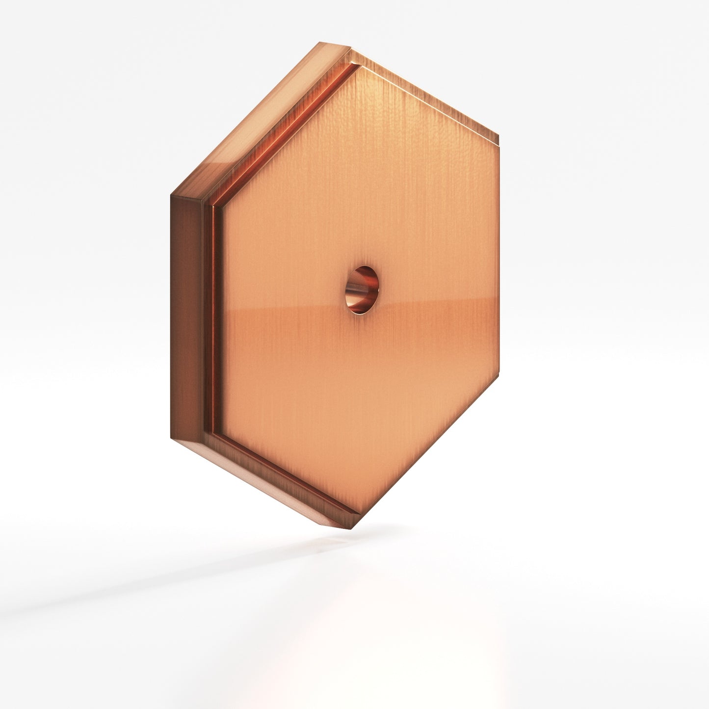 Colonial Bronze Hex Stepped Edge Back Plate