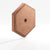 Colonial Bronze Hex Stepped Edge Back Plate