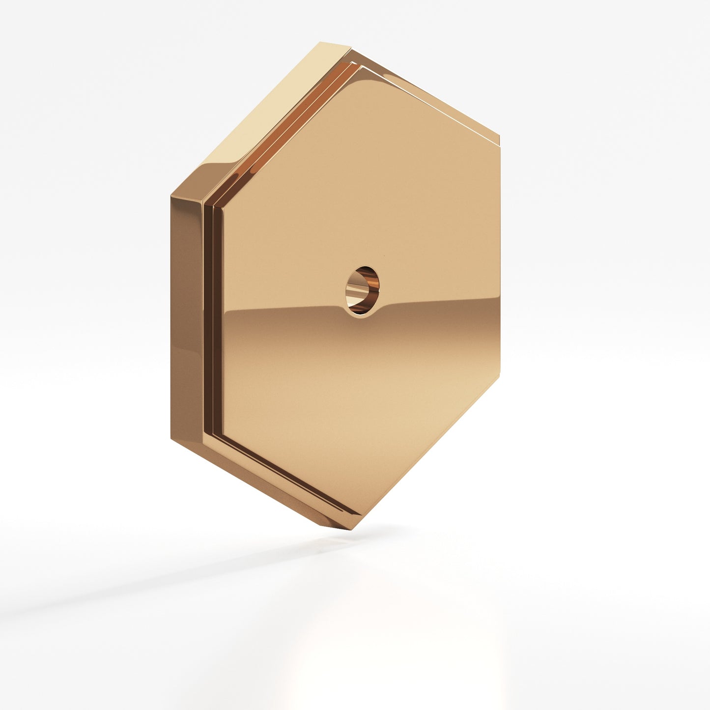 Colonial Bronze Hex Stepped Edge Back Plate