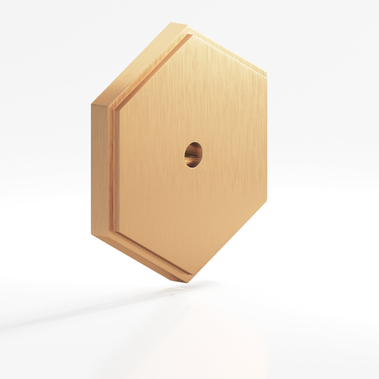 Colonial Bronze Hex Stepped Edge Back Plate