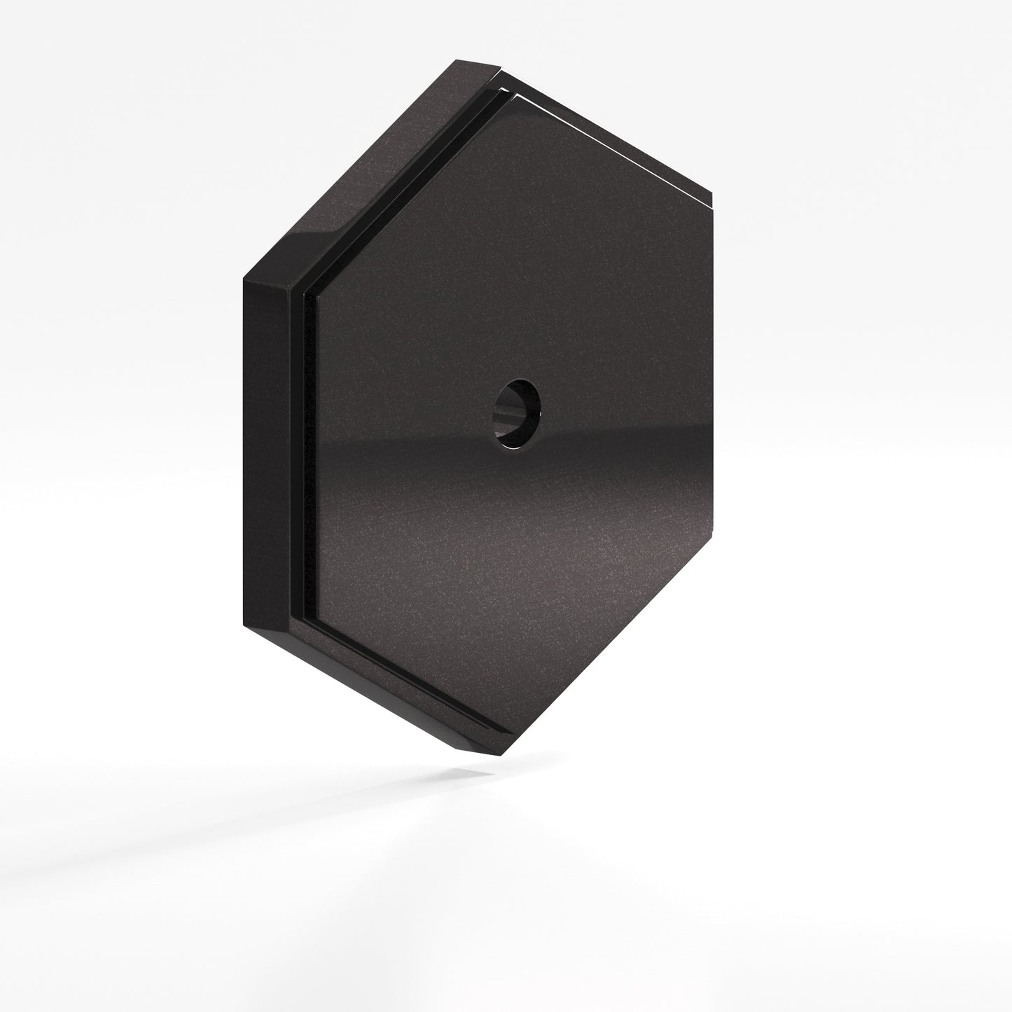 Colonial Bronze Hex Stepped Edge Back Plate