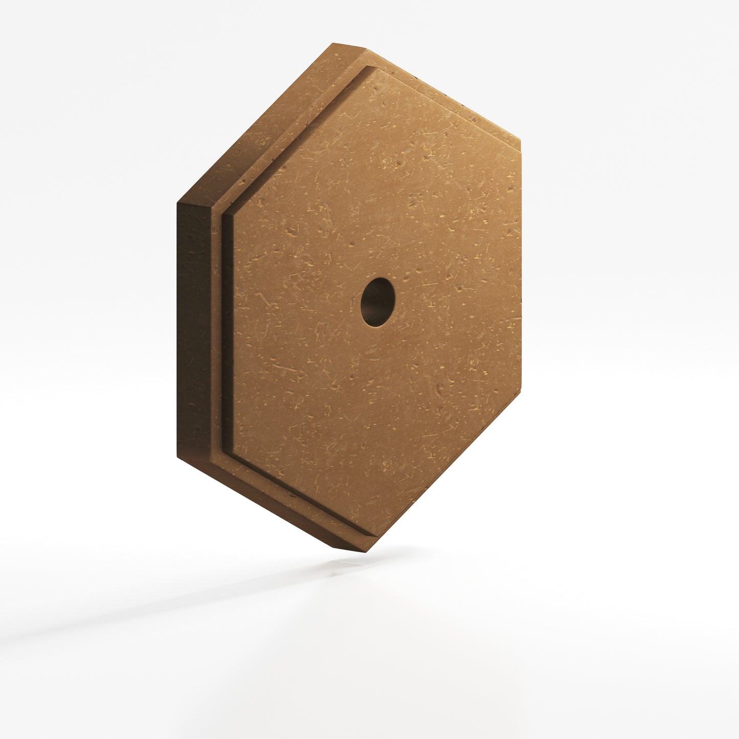 Colonial Bronze Hex Stepped Edge Back Plate