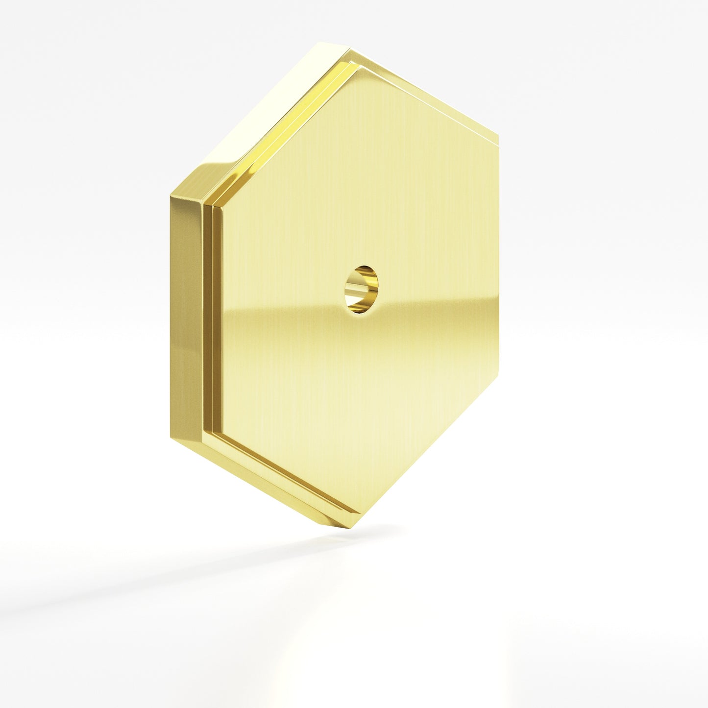 Colonial Bronze Hex Stepped Edge Back Plate