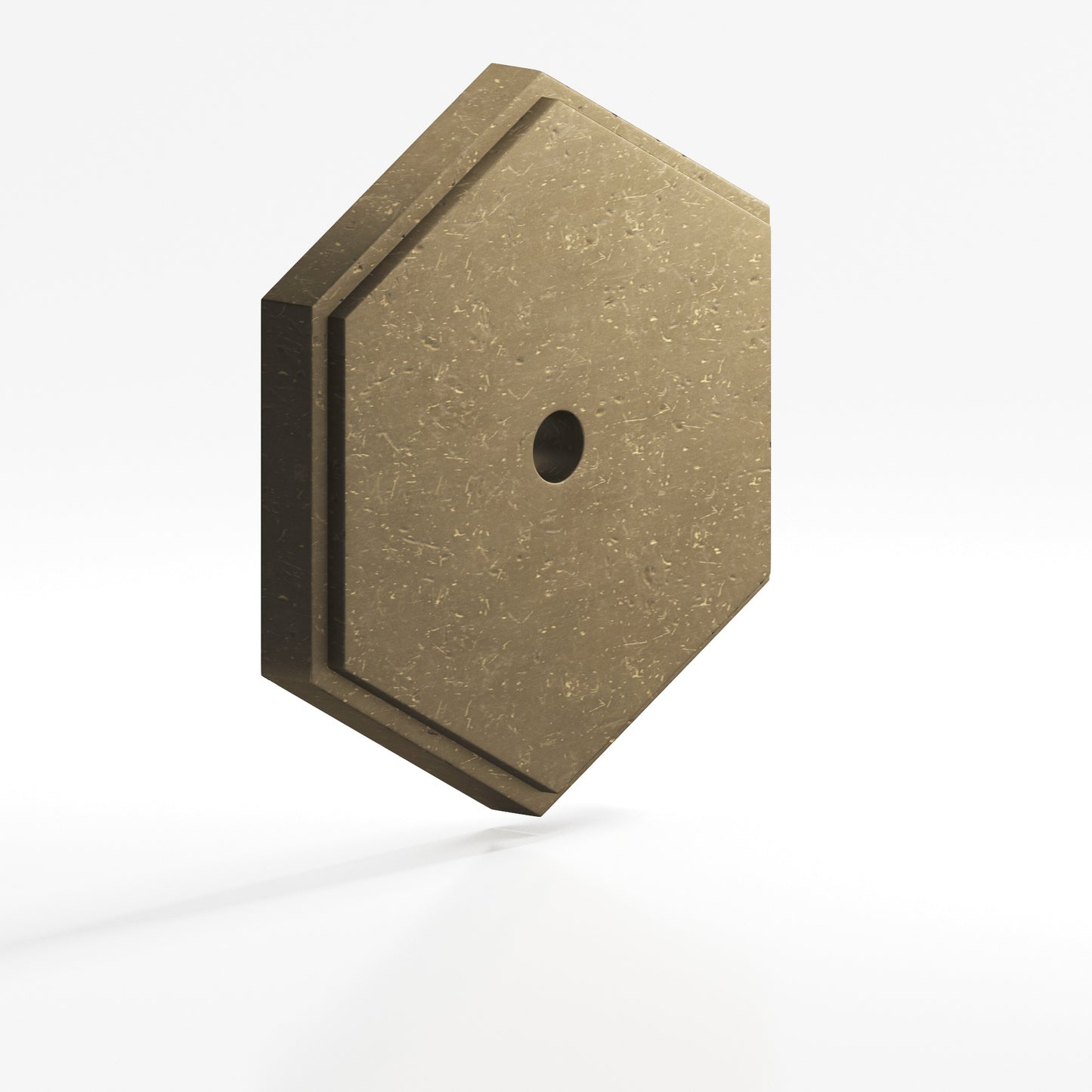 Colonial Bronze Hex Stepped Edge Back Plate