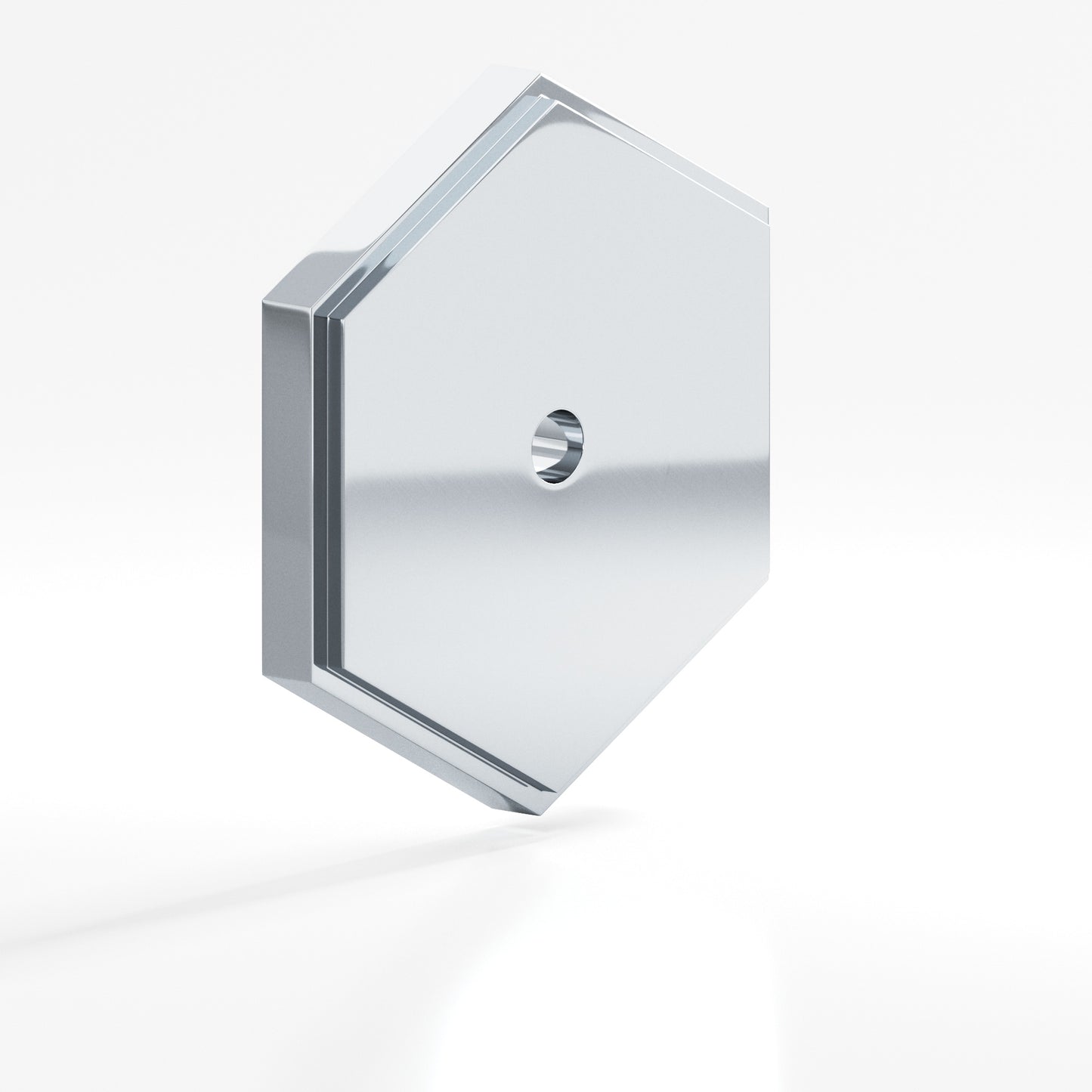 Colonial Bronze Hex Stepped Edge Back Plate