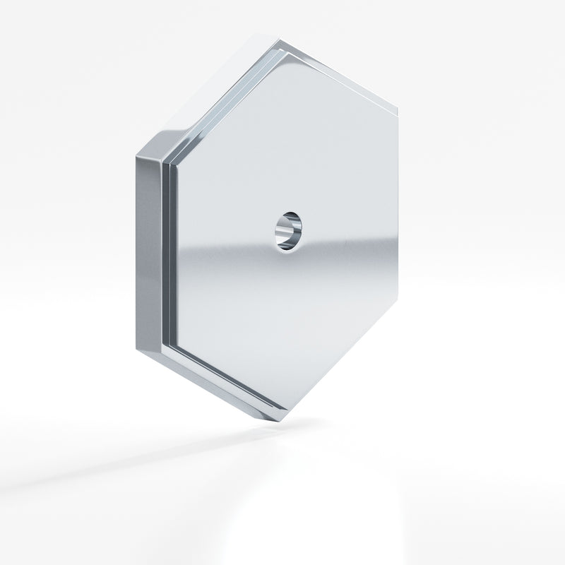 Colonial Bronze Hex Stepped Edge Back Plate