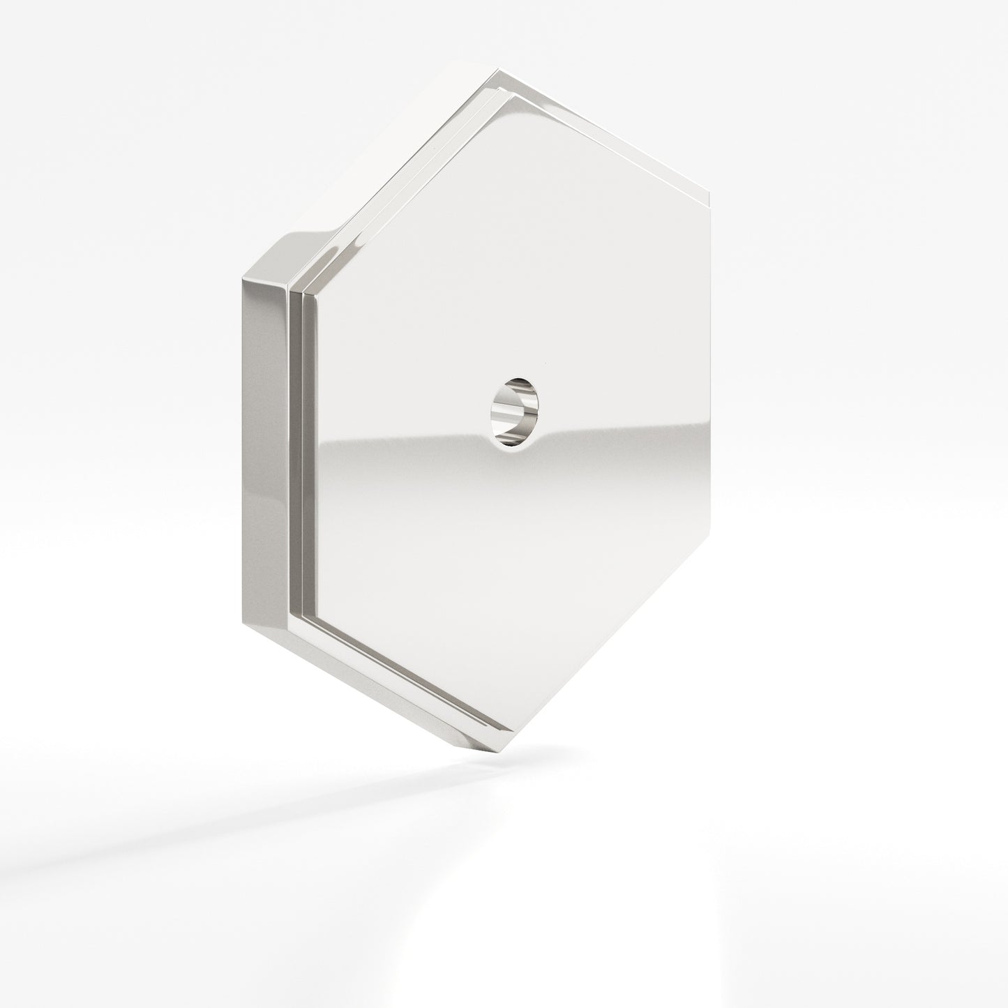 Colonial Bronze Hex Stepped Edge Back Plate