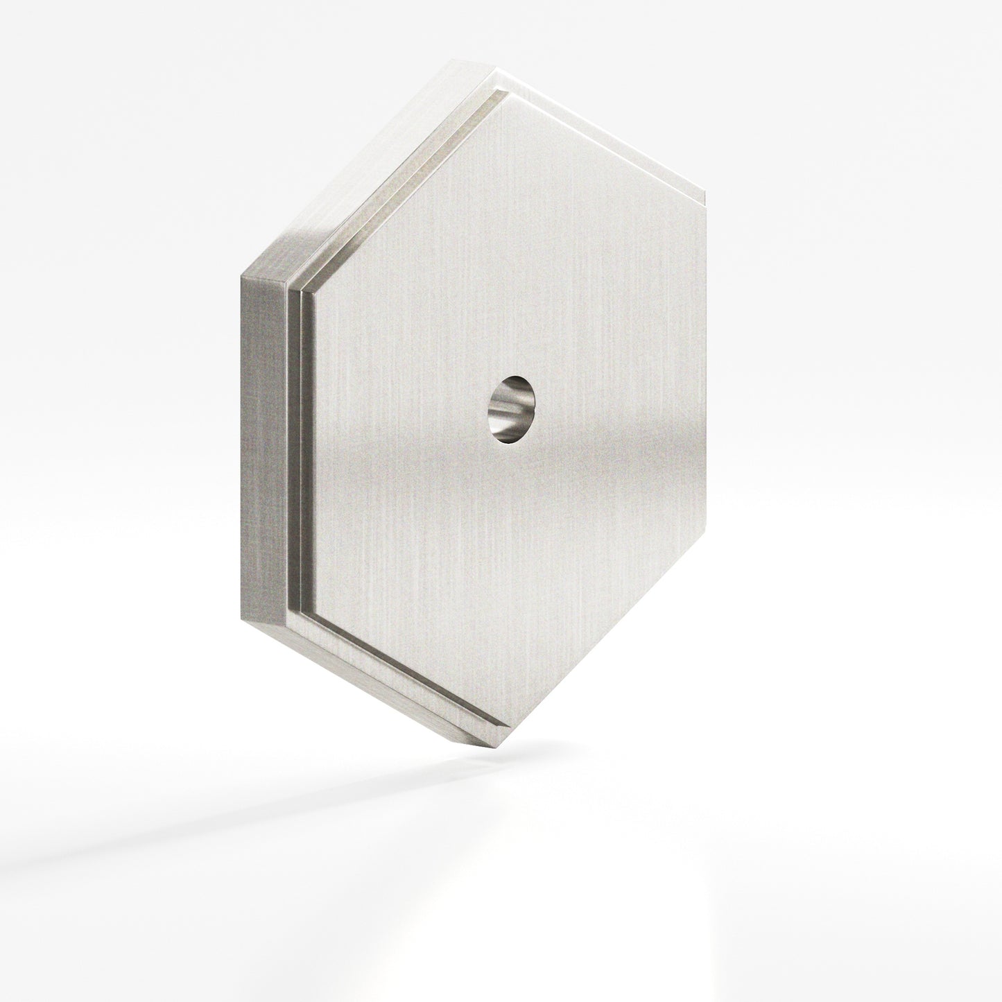 Colonial Bronze Hex Stepped Edge Back Plate