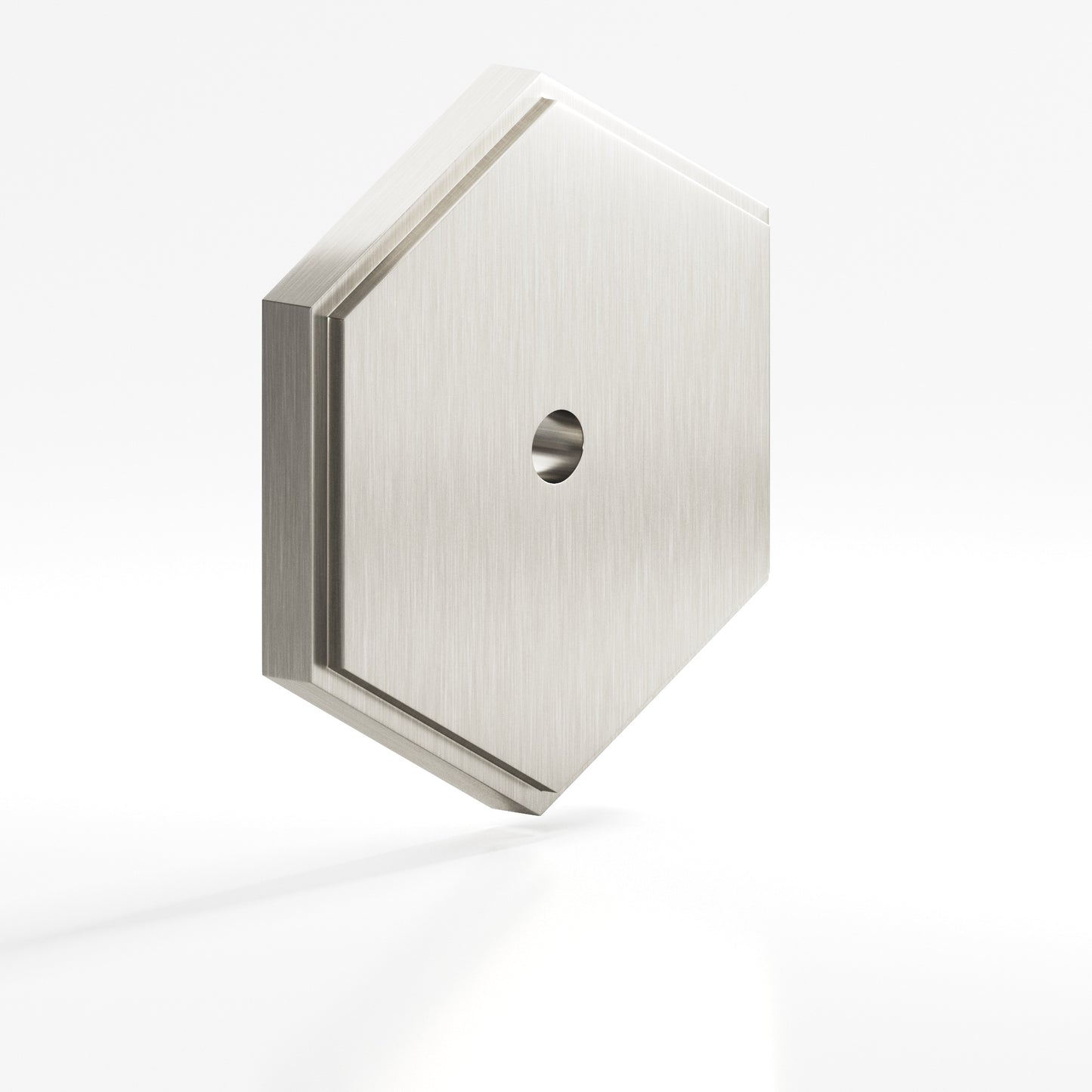 Colonial Bronze Hex Stepped Edge Back Plate