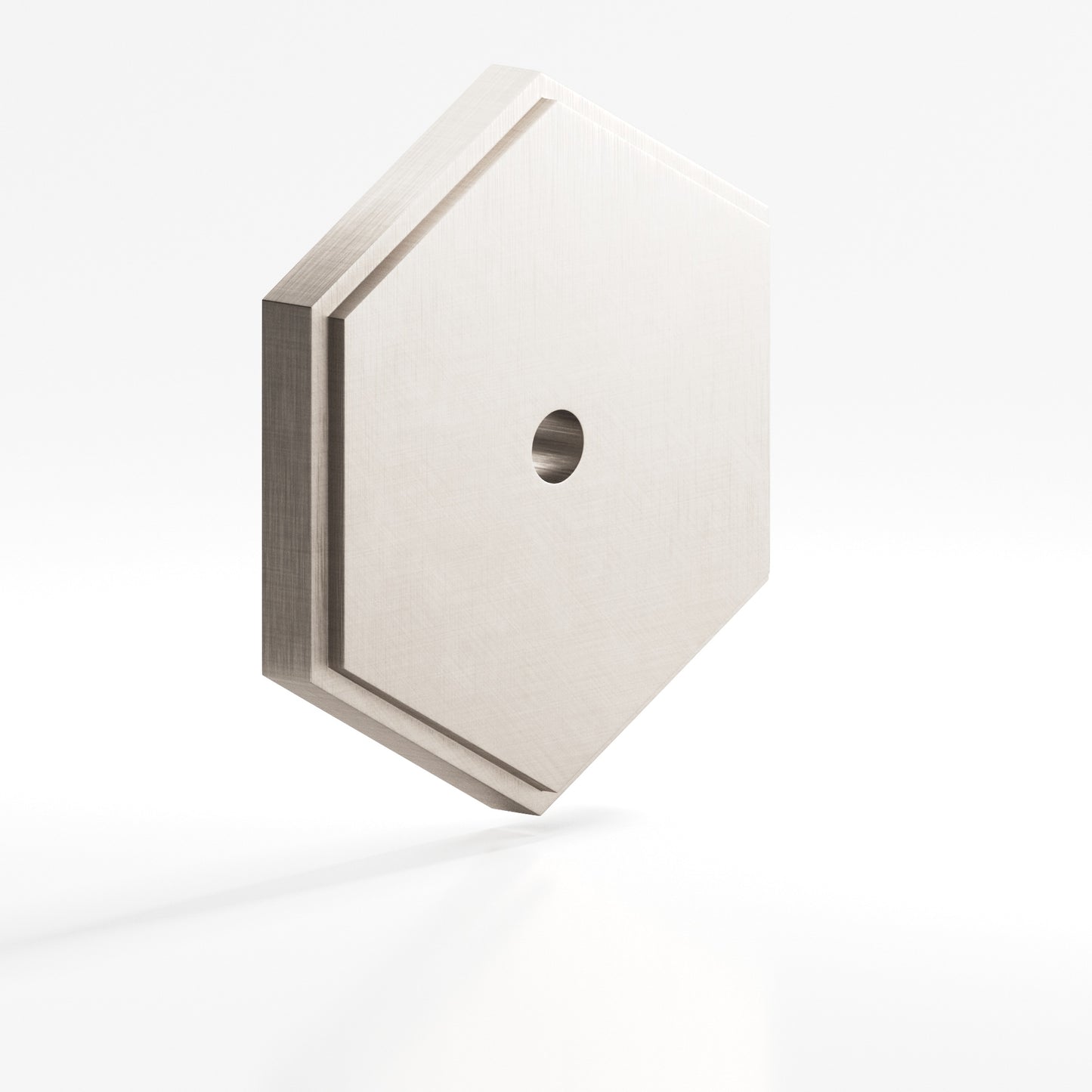 Colonial Bronze Hex Stepped Edge Back Plate