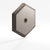 Colonial Bronze Hex Stepped Edge Back Plate