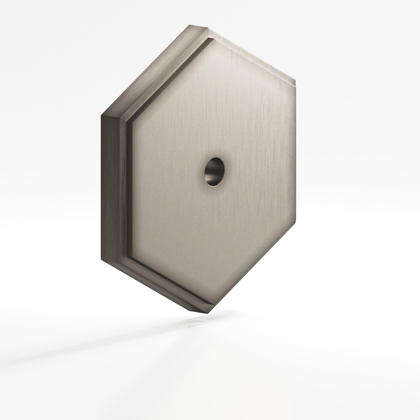 Colonial Bronze Hex Stepped Edge Back Plate