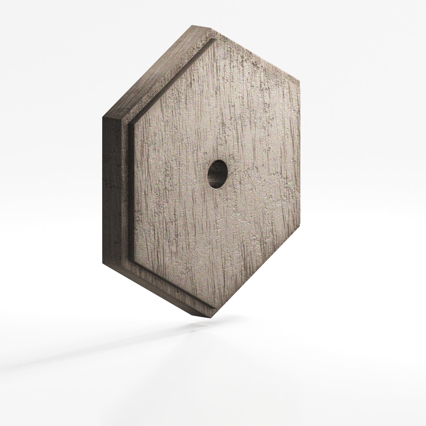 Colonial Bronze Hex Stepped Edge Back Plate