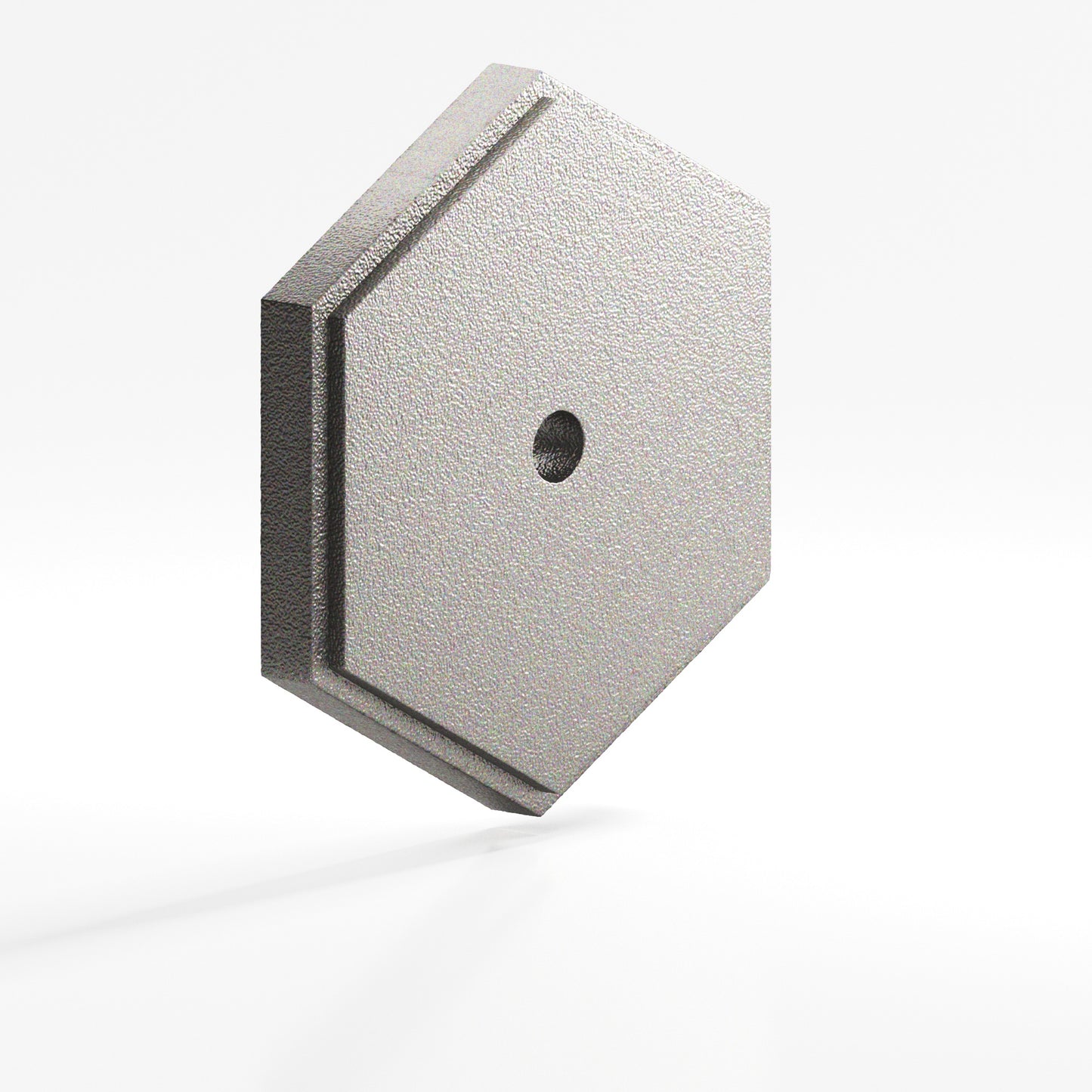 Colonial Bronze Hex Stepped Edge Back Plate