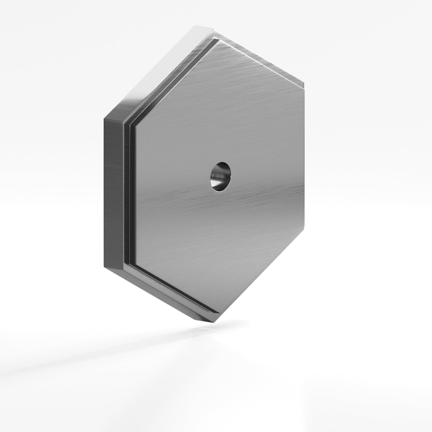 Colonial Bronze Hex Stepped Edge Back Plate