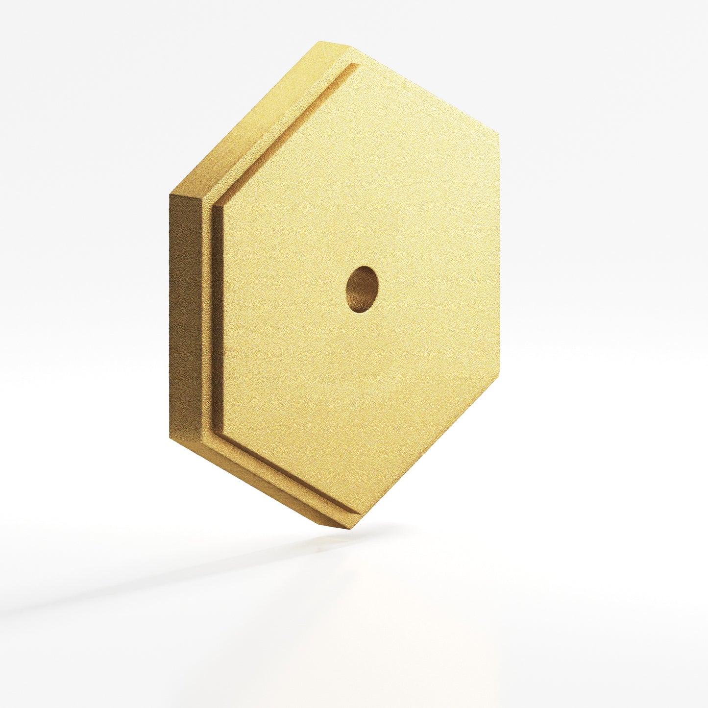 Colonial Bronze Hex Stepped Edge Back Plate