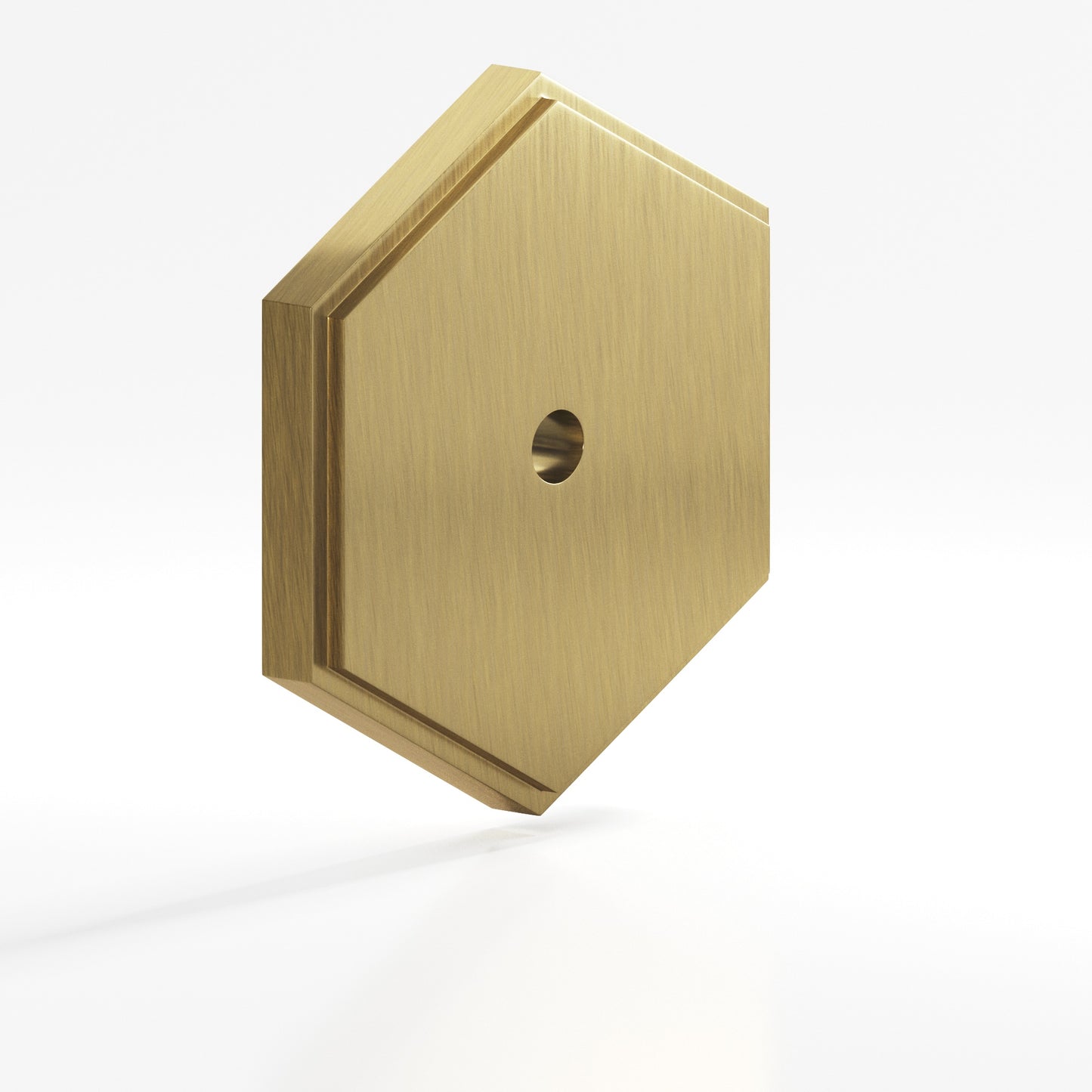 Colonial Bronze Hex Stepped Edge Back Plate