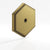 Colonial Bronze Hex Stepped Edge Back Plate