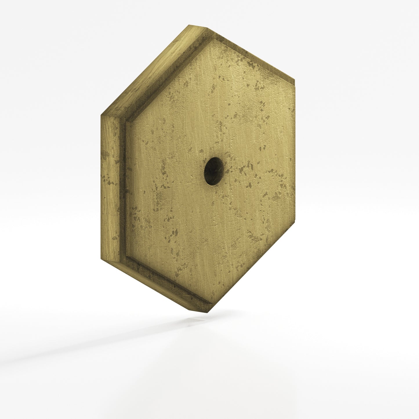 Colonial Bronze Hex Stepped Edge Back Plate