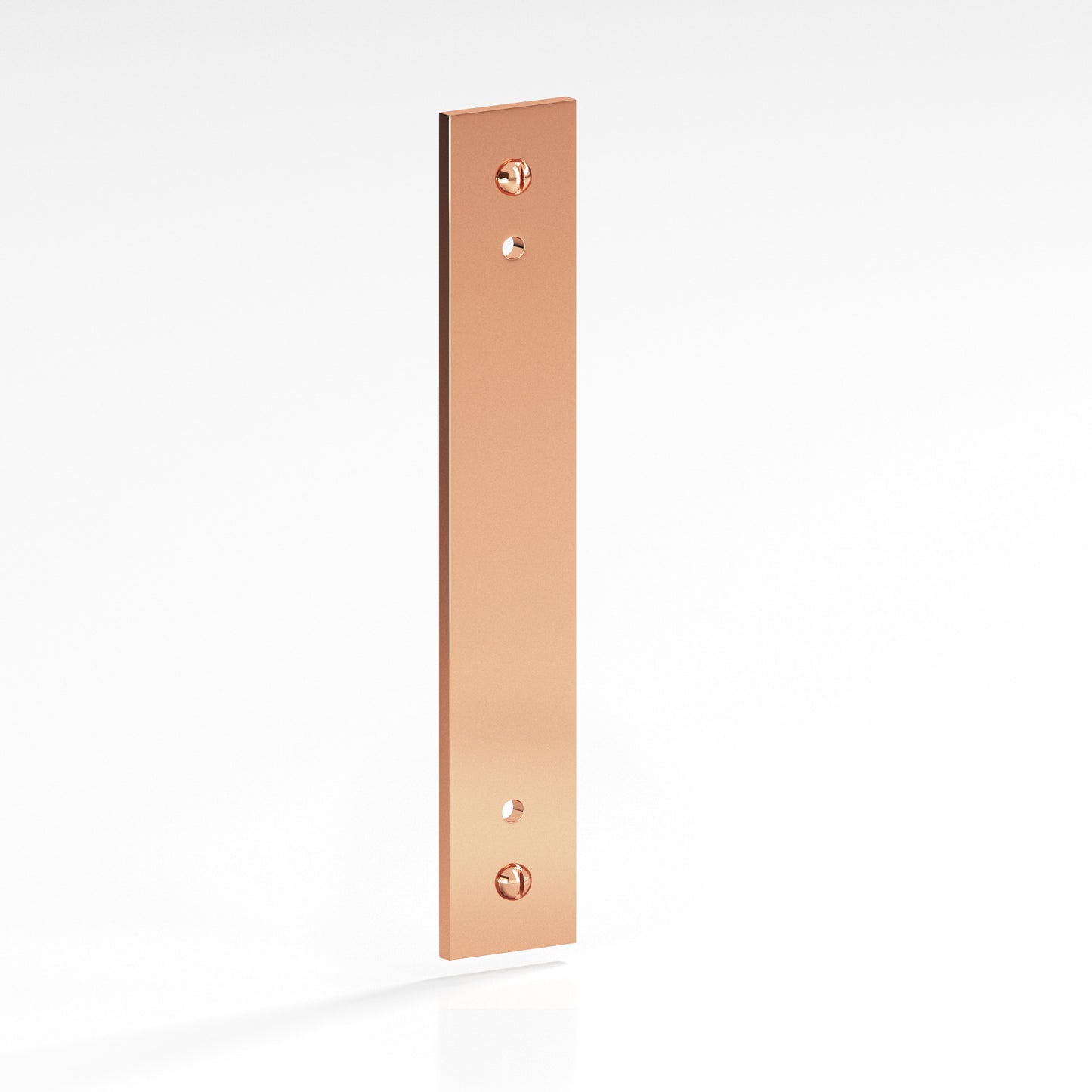 Colonial Bronze Flat Back Plate with Decorative Screws