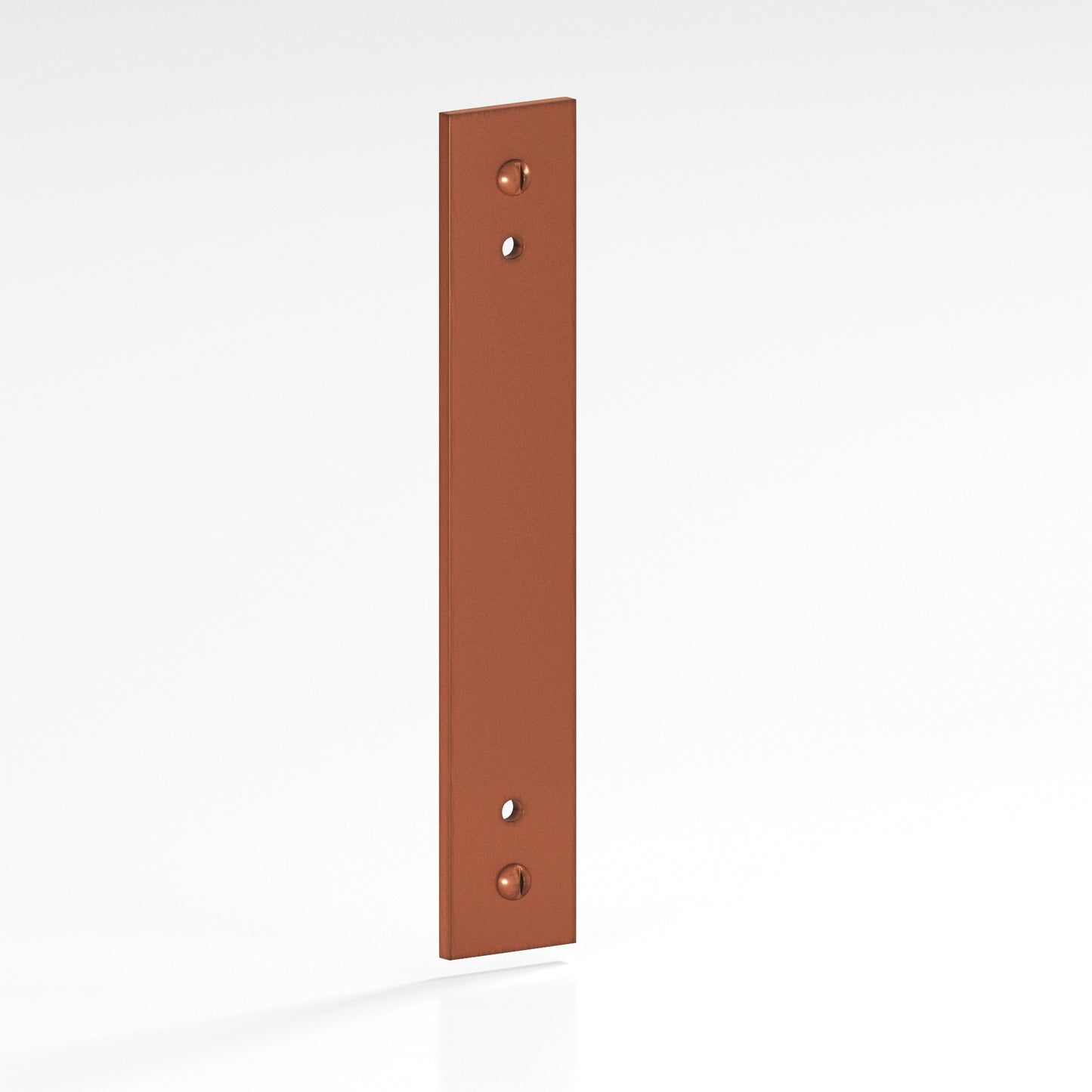 Colonial Bronze Flat Back Plate with Decorative Screws