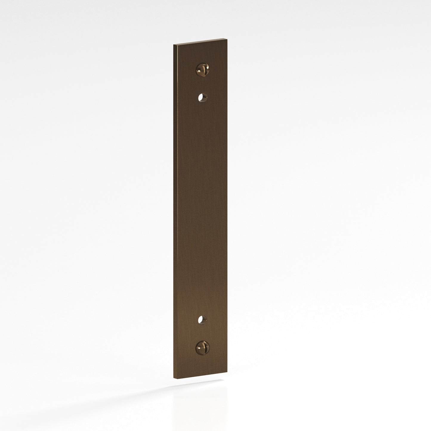 Colonial Bronze Flat Back Plate with Decorative Screws