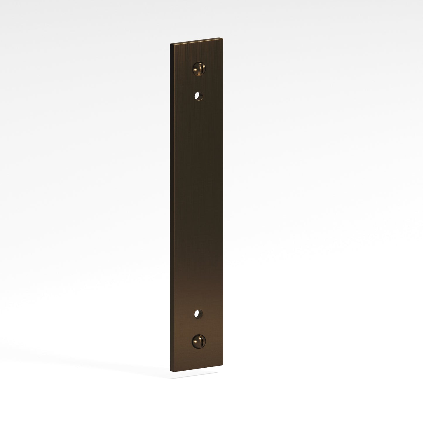 Colonial Bronze Flat Back Plate with Decorative Screws