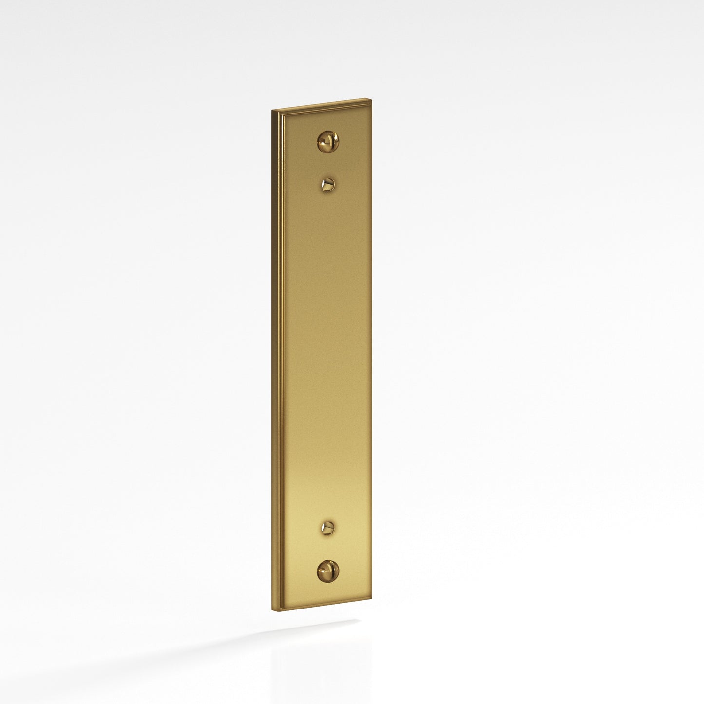 Colonial Bronze Stepped Edge Back Plate with Decorative Screws