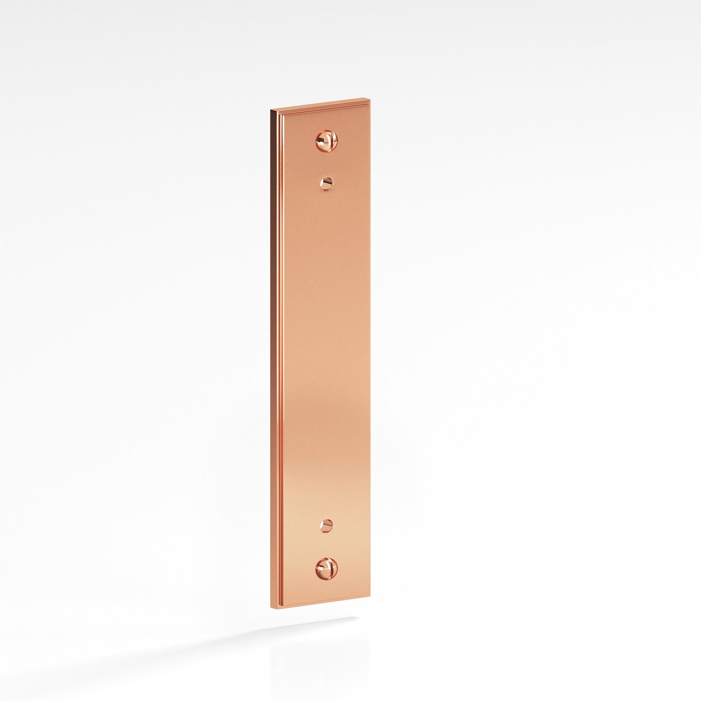 Colonial Bronze Stepped Edge Back Plate with Decorative Screws