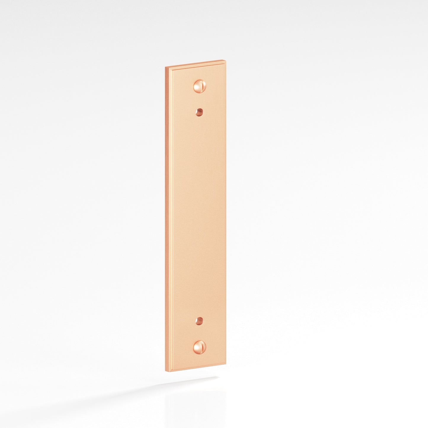 Colonial Bronze Stepped Edge Back Plate with Decorative Screws