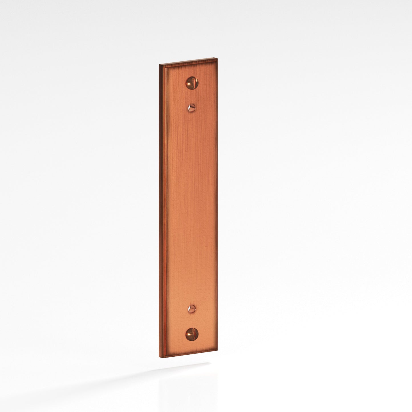 Colonial Bronze Stepped Edge Back Plate with Decorative Screws