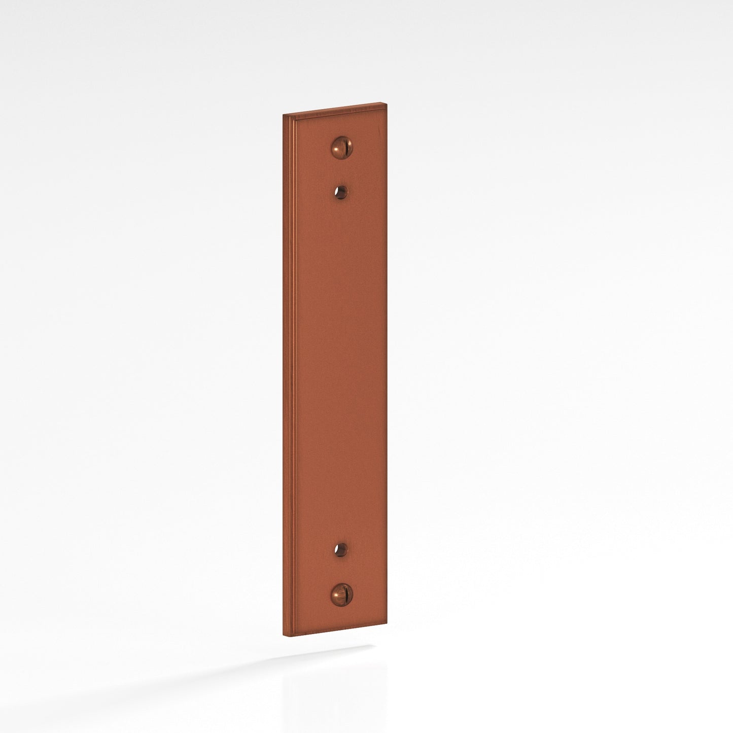 Colonial Bronze Stepped Edge Back Plate with Decorative Screws