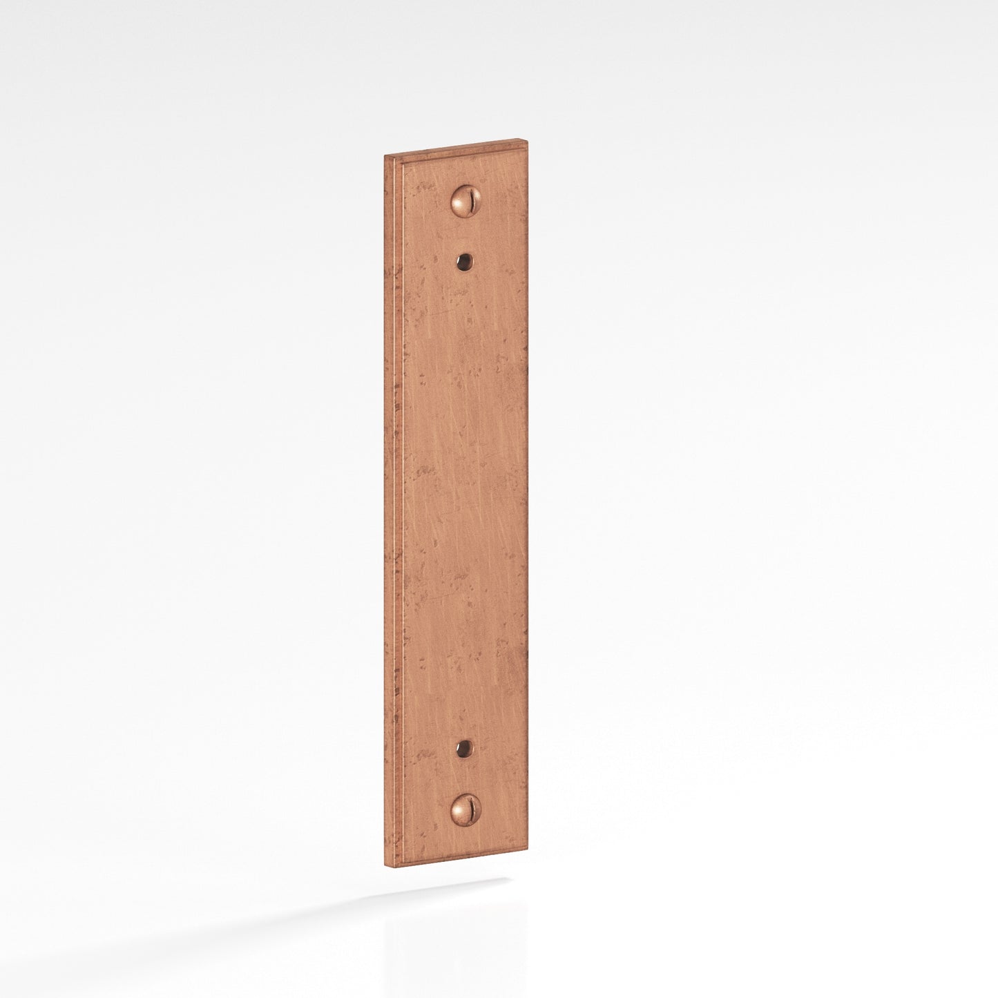 Colonial Bronze Stepped Edge Back Plate with Decorative Screws