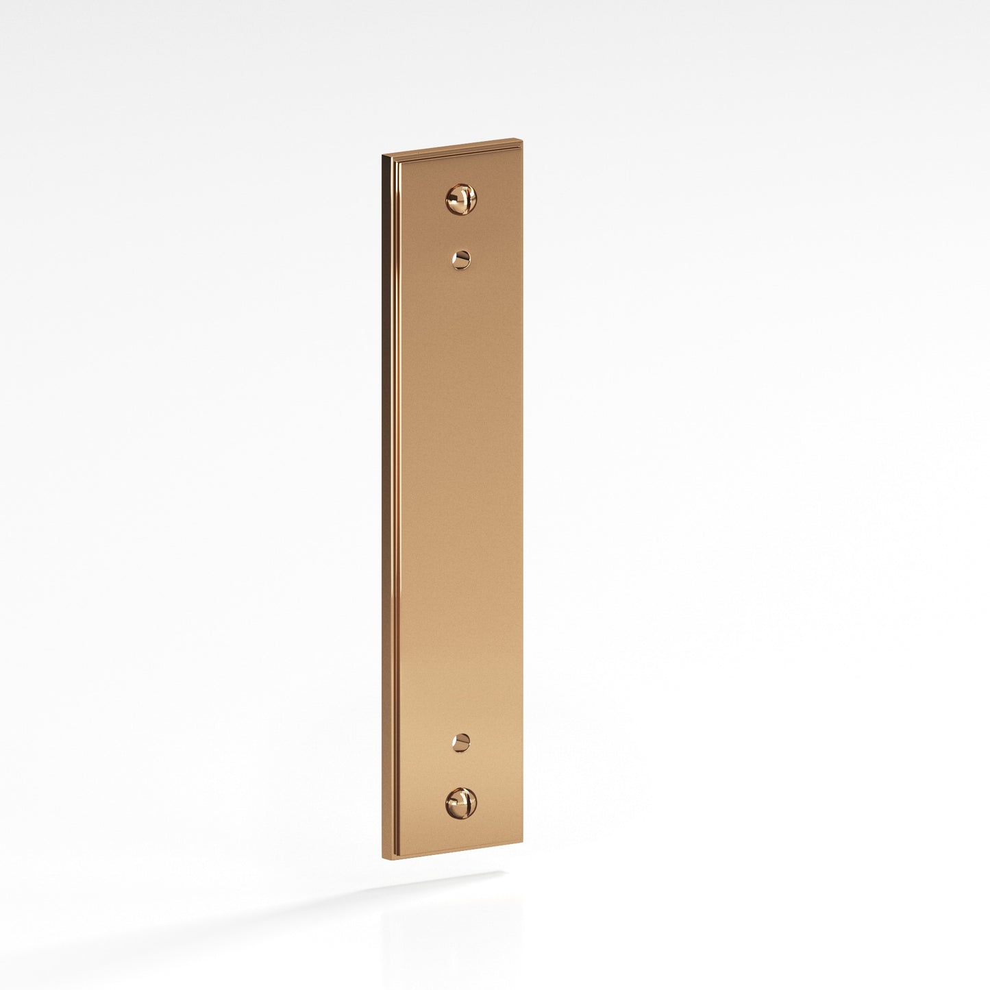 Colonial Bronze Stepped Edge Back Plate with Decorative Screws