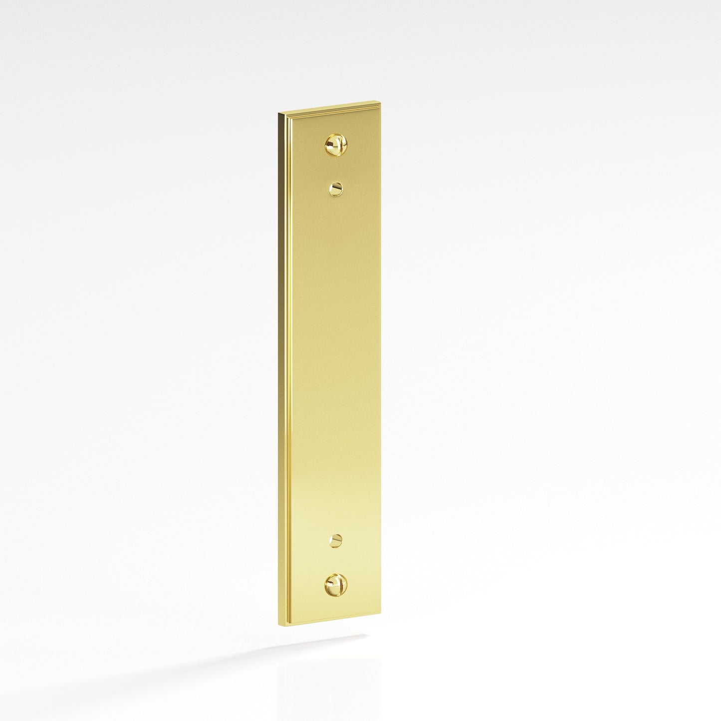 Colonial Bronze Stepped Edge Back Plate with Decorative Screws