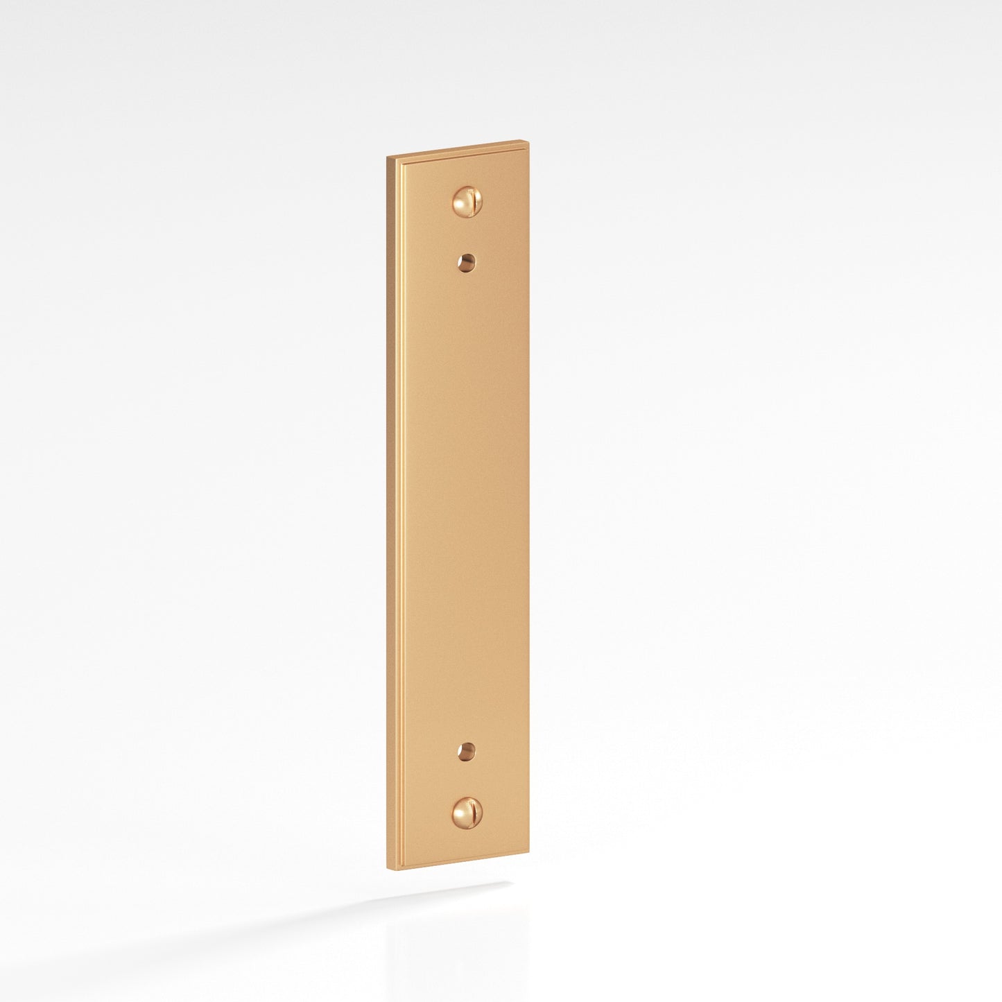 Colonial Bronze Stepped Edge Back Plate with Decorative Screws