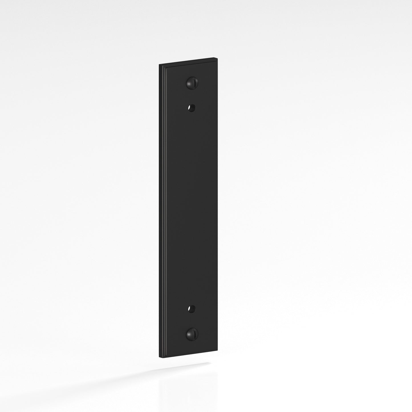 Colonial Bronze Stepped Edge Back Plate with Decorative Screws