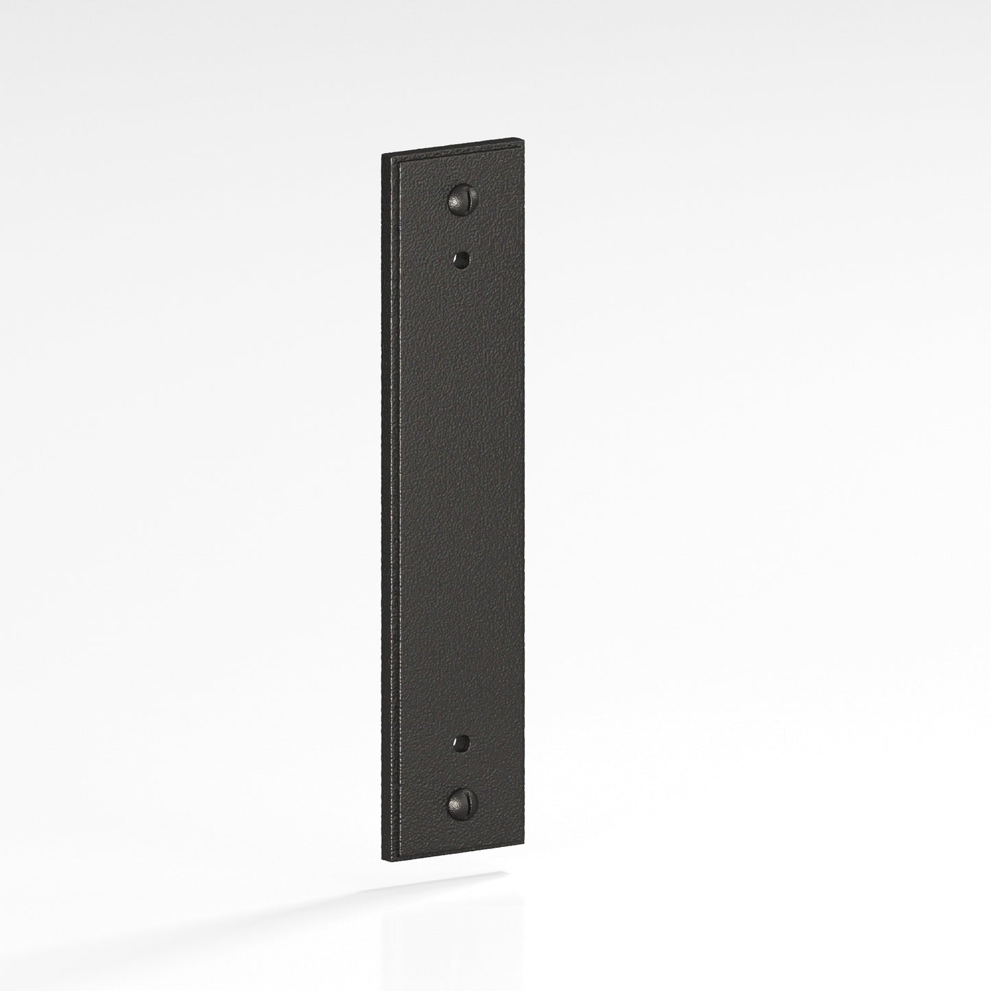 Colonial Bronze Stepped Edge Back Plate with Decorative Screws