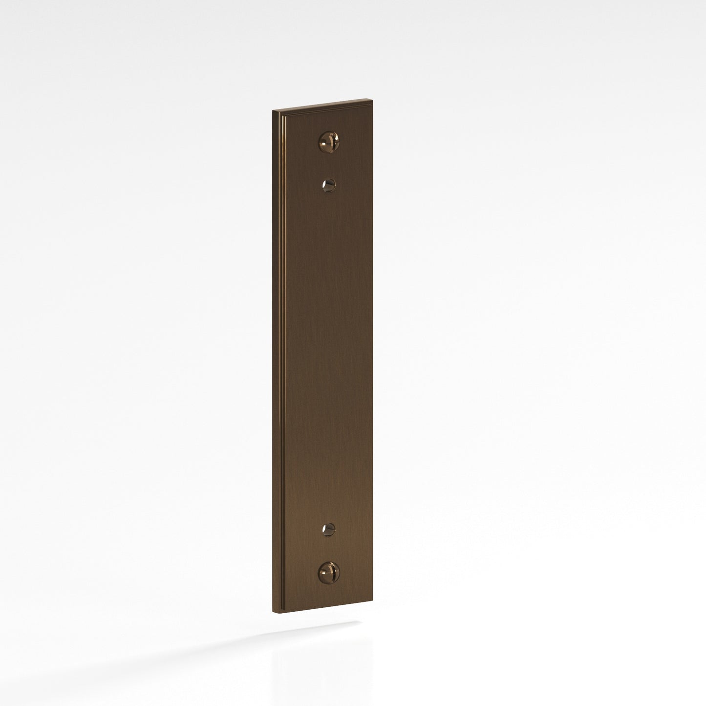 Colonial Bronze Stepped Edge Back Plate with Decorative Screws