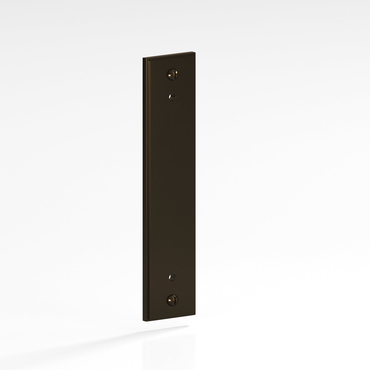 Colonial Bronze Stepped Edge Back Plate with Decorative Screws