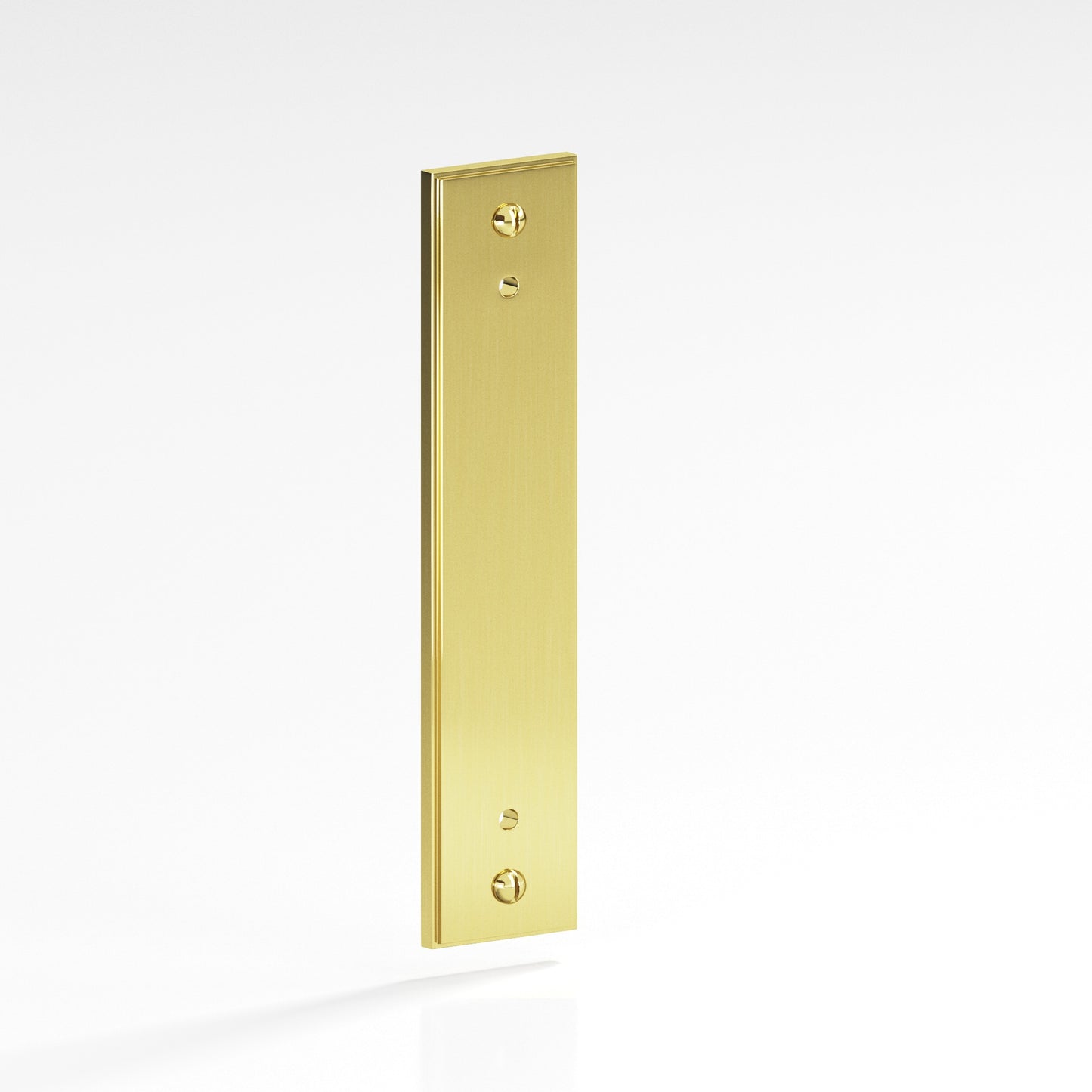 Colonial Bronze Stepped Edge Back Plate with Decorative Screws