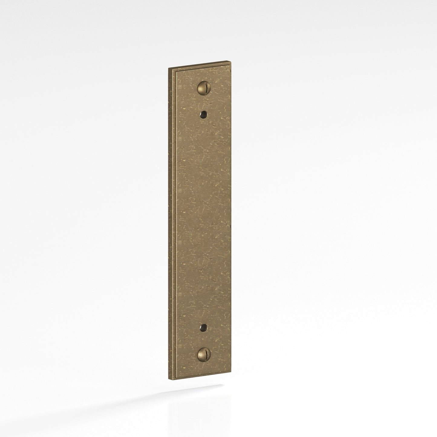 Colonial Bronze Stepped Edge Back Plate with Decorative Screws