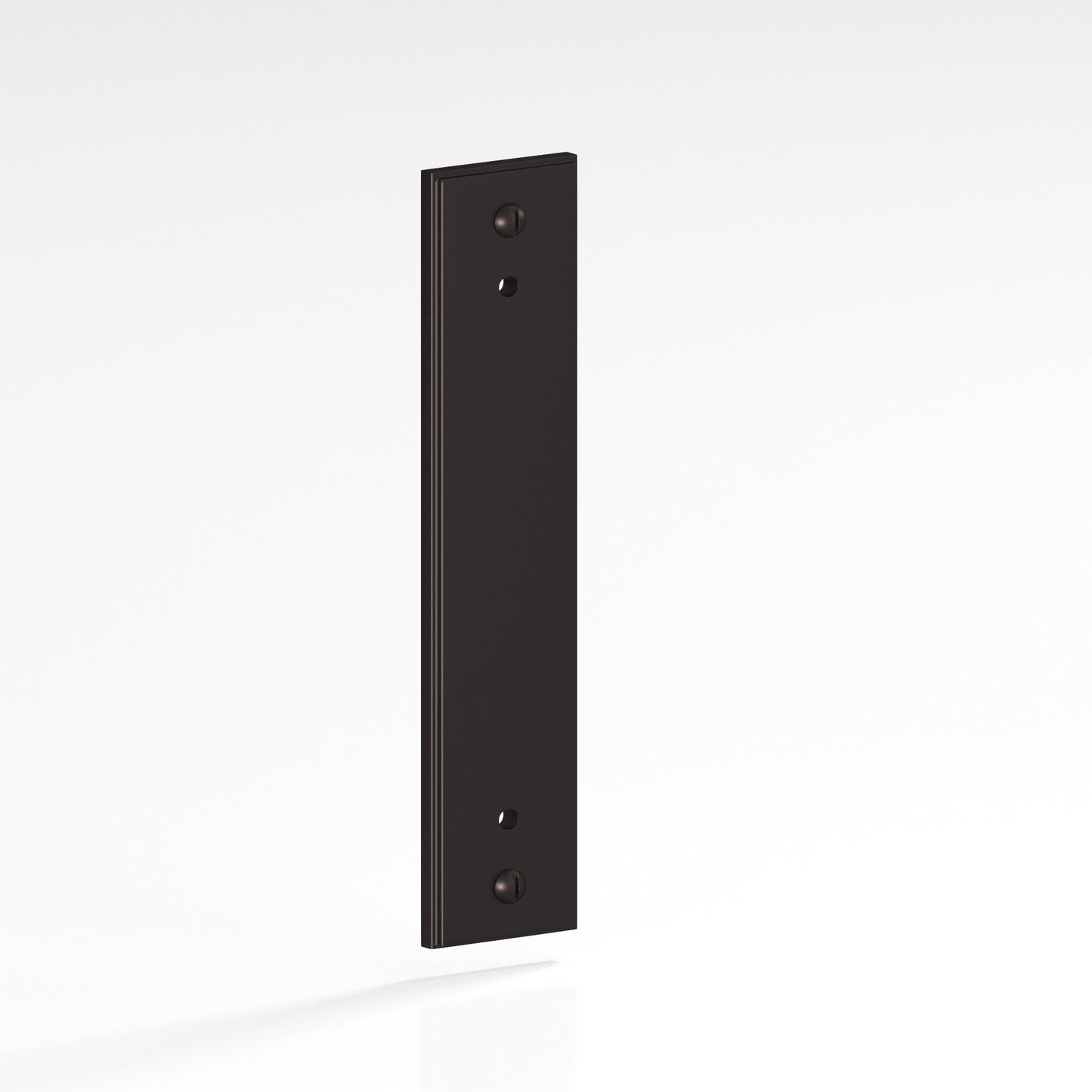 Colonial Bronze Stepped Edge Back Plate with Decorative Screws