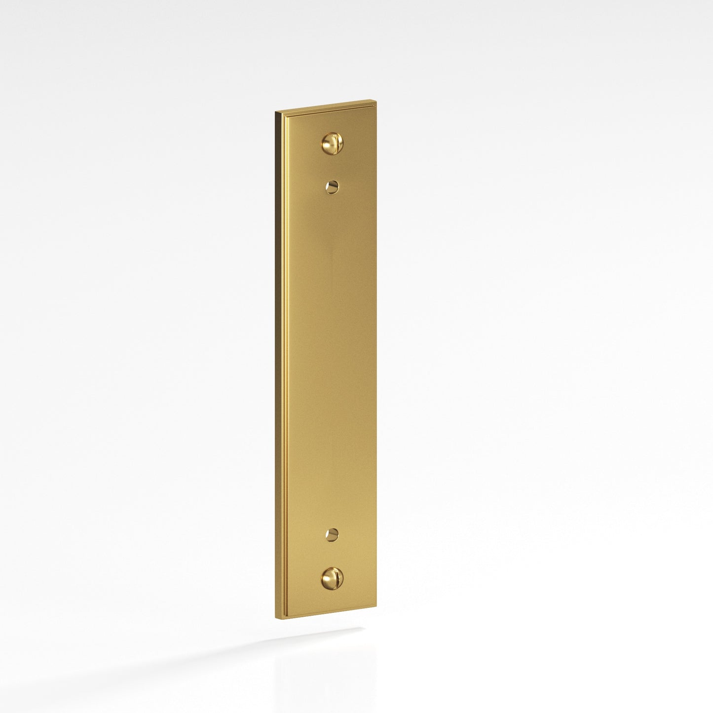 Colonial Bronze Stepped Edge Back Plate with Decorative Screws