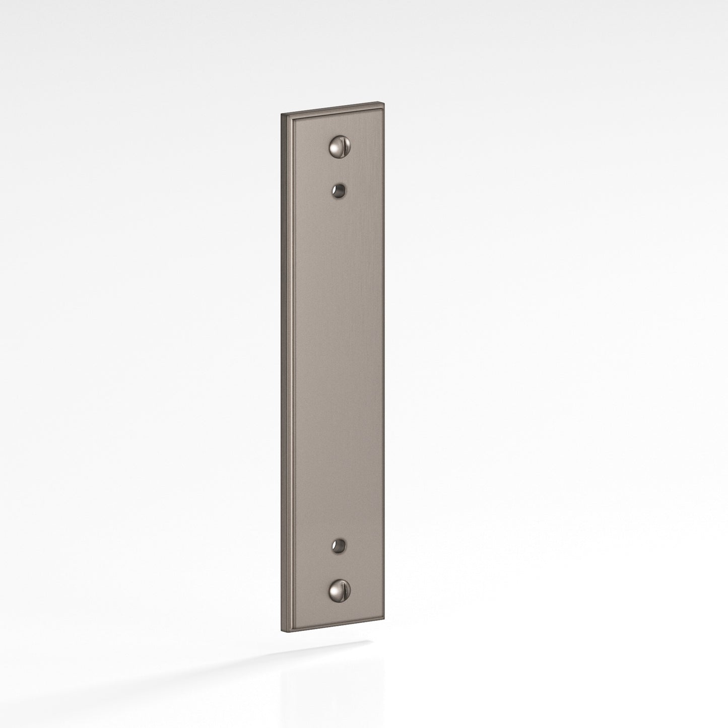 Colonial Bronze Stepped Edge Back Plate with Decorative Screws