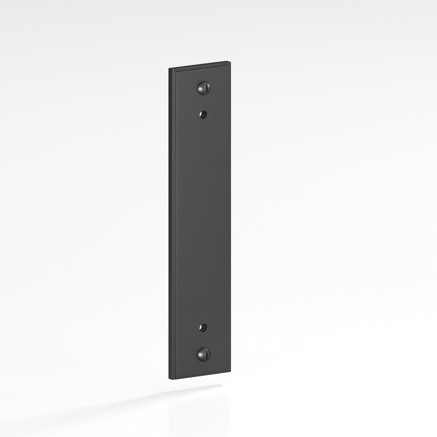 Colonial Bronze Stepped Edge Back Plate with Decorative Screws