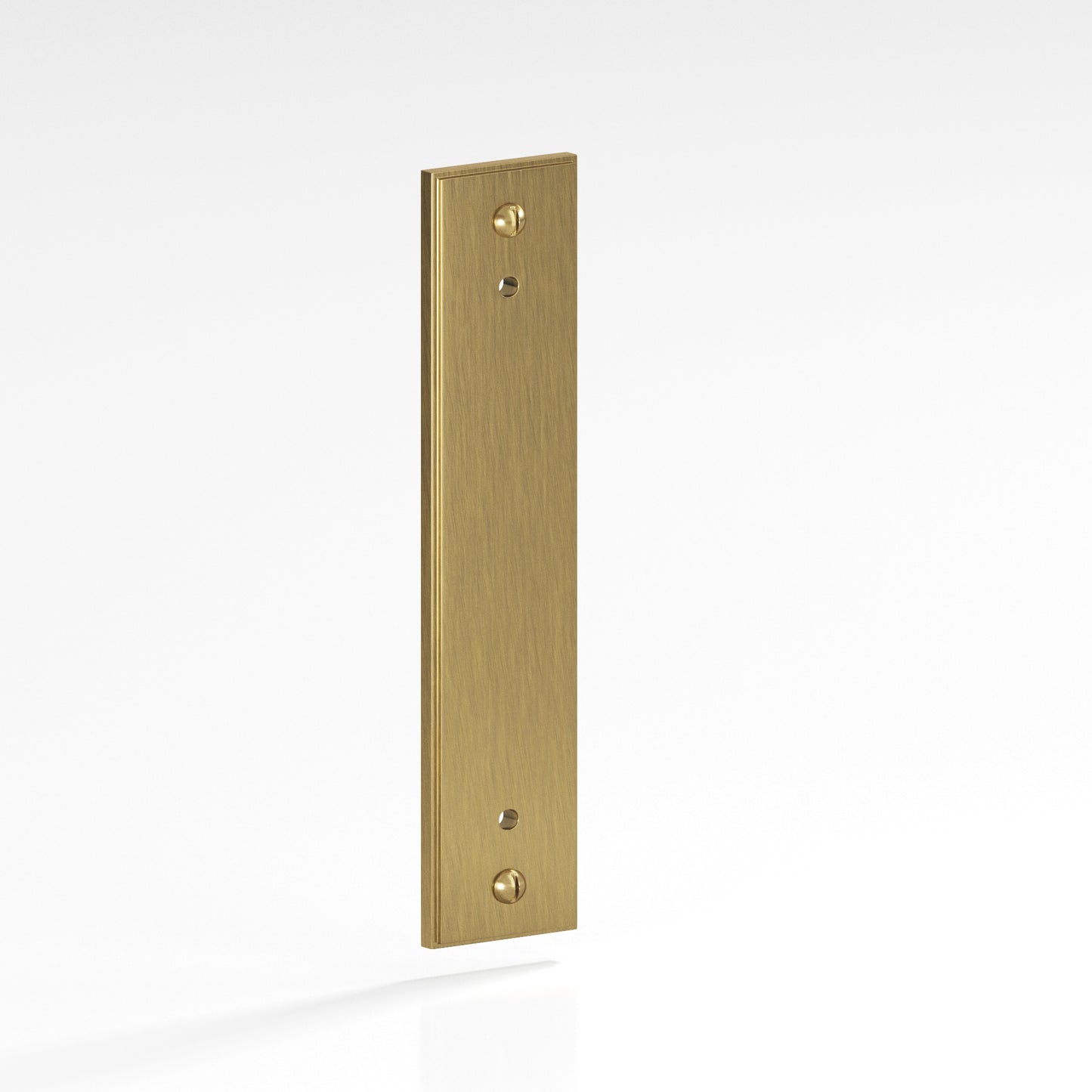 Colonial Bronze Stepped Edge Back Plate with Decorative Screws